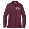 Ladies Silk Touch™ Long Sleeve Polo Thumbnail